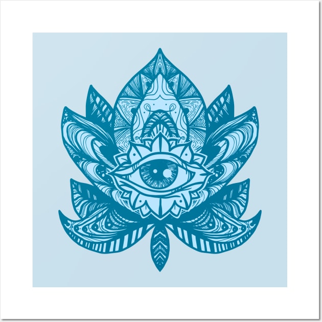 Zen Leaf Eye Wall Art by machmigo